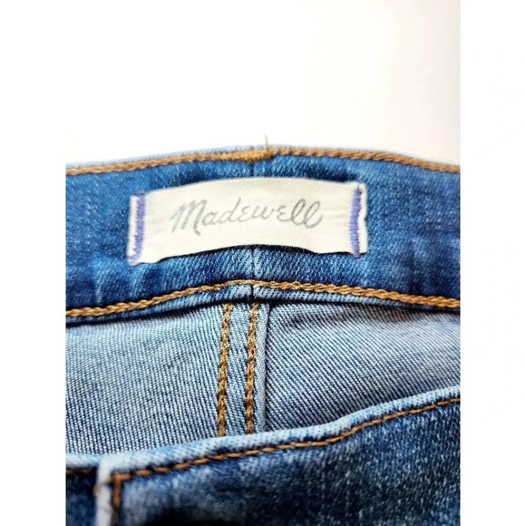 Madewell Medium Wash Road Tripper Skinny Jeans Size 37P Blue - Picture 7 of 9